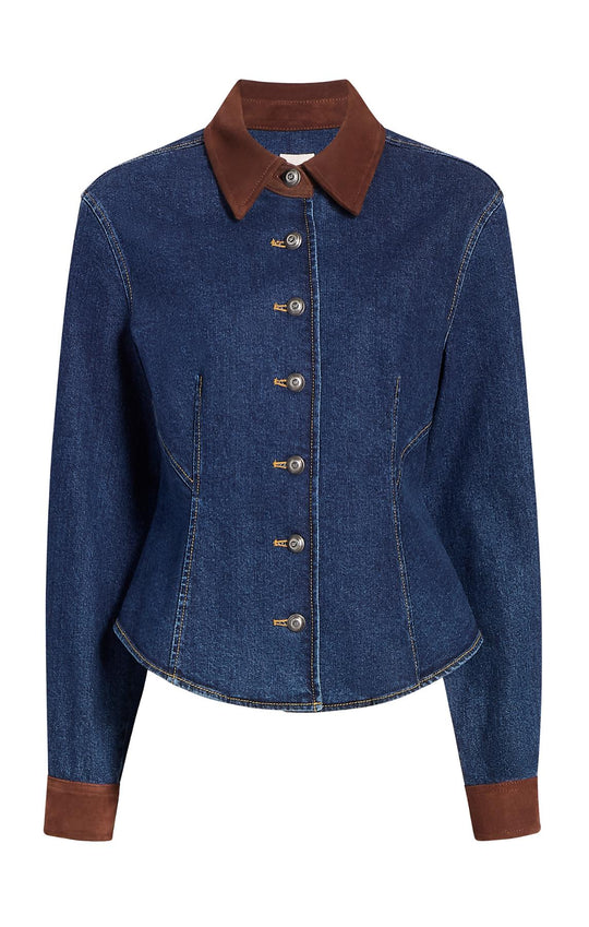 Suede Combo Autumn Top