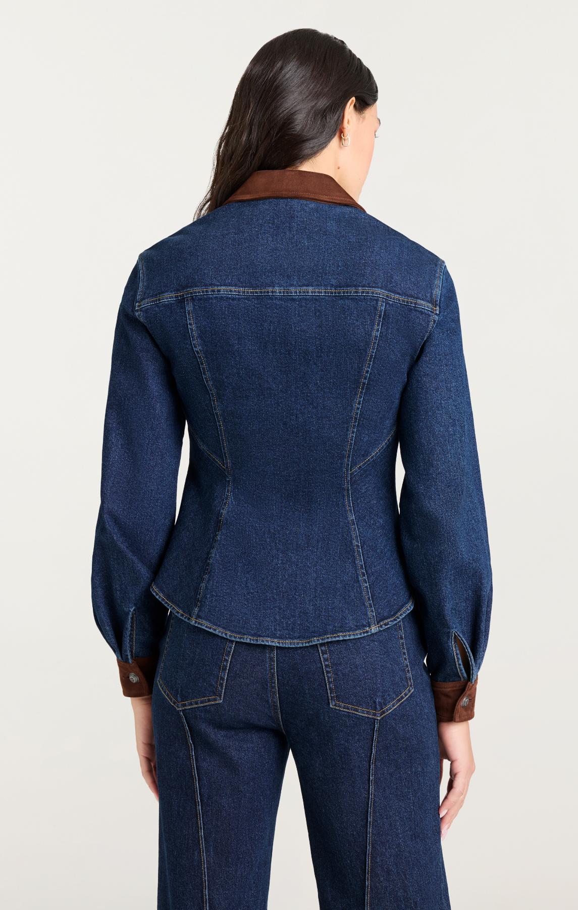 Suede Combo Autumn Top