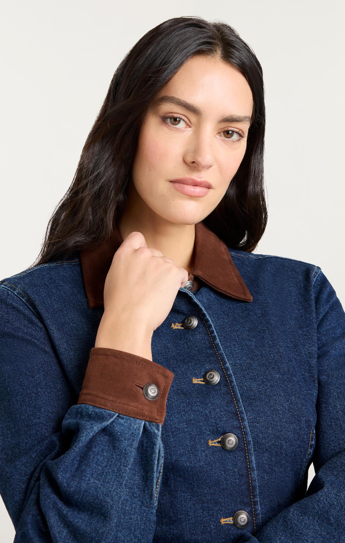 Suede Combo Autumn Top