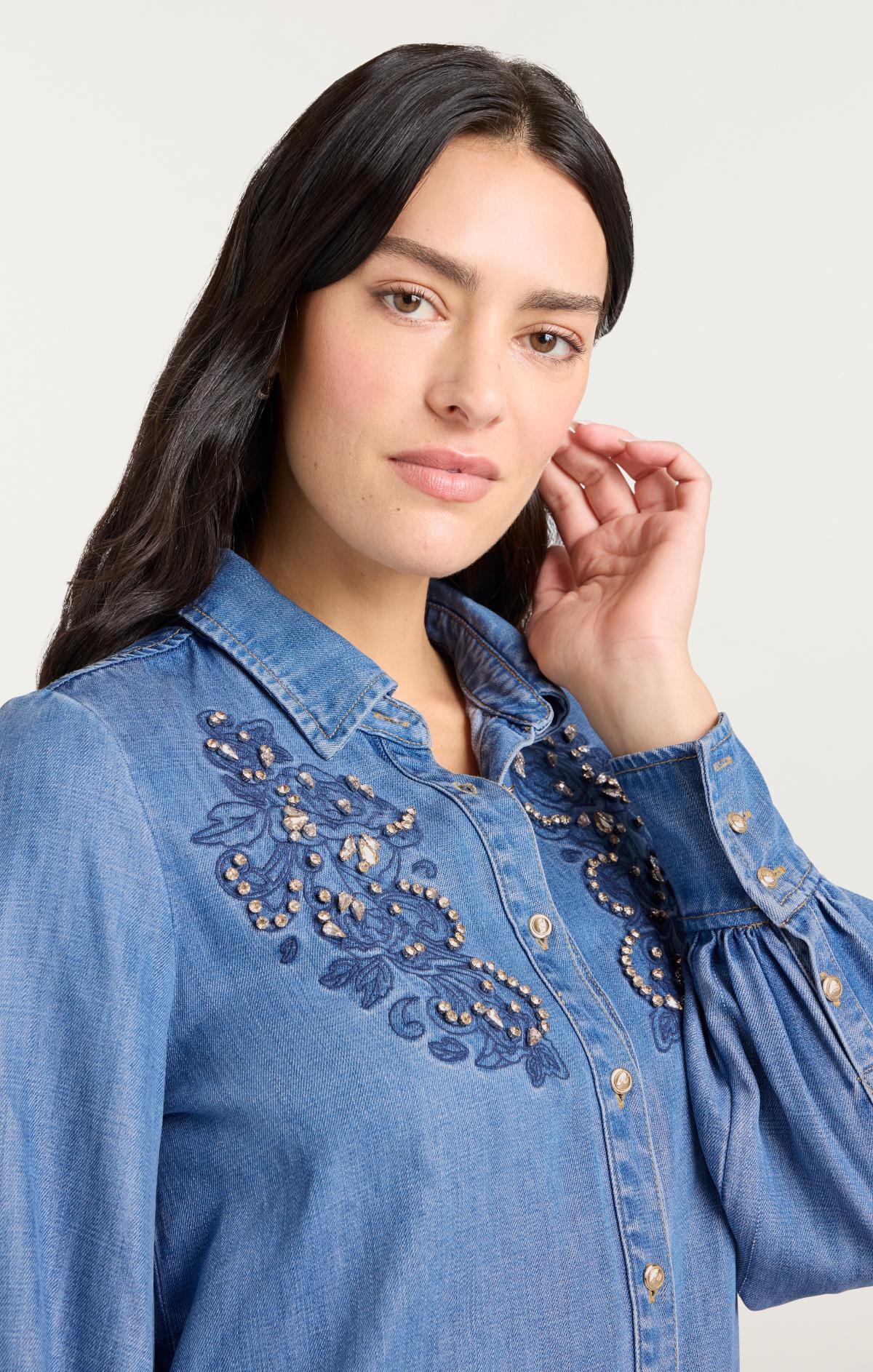 Rhinestone Embellished Juliette Top