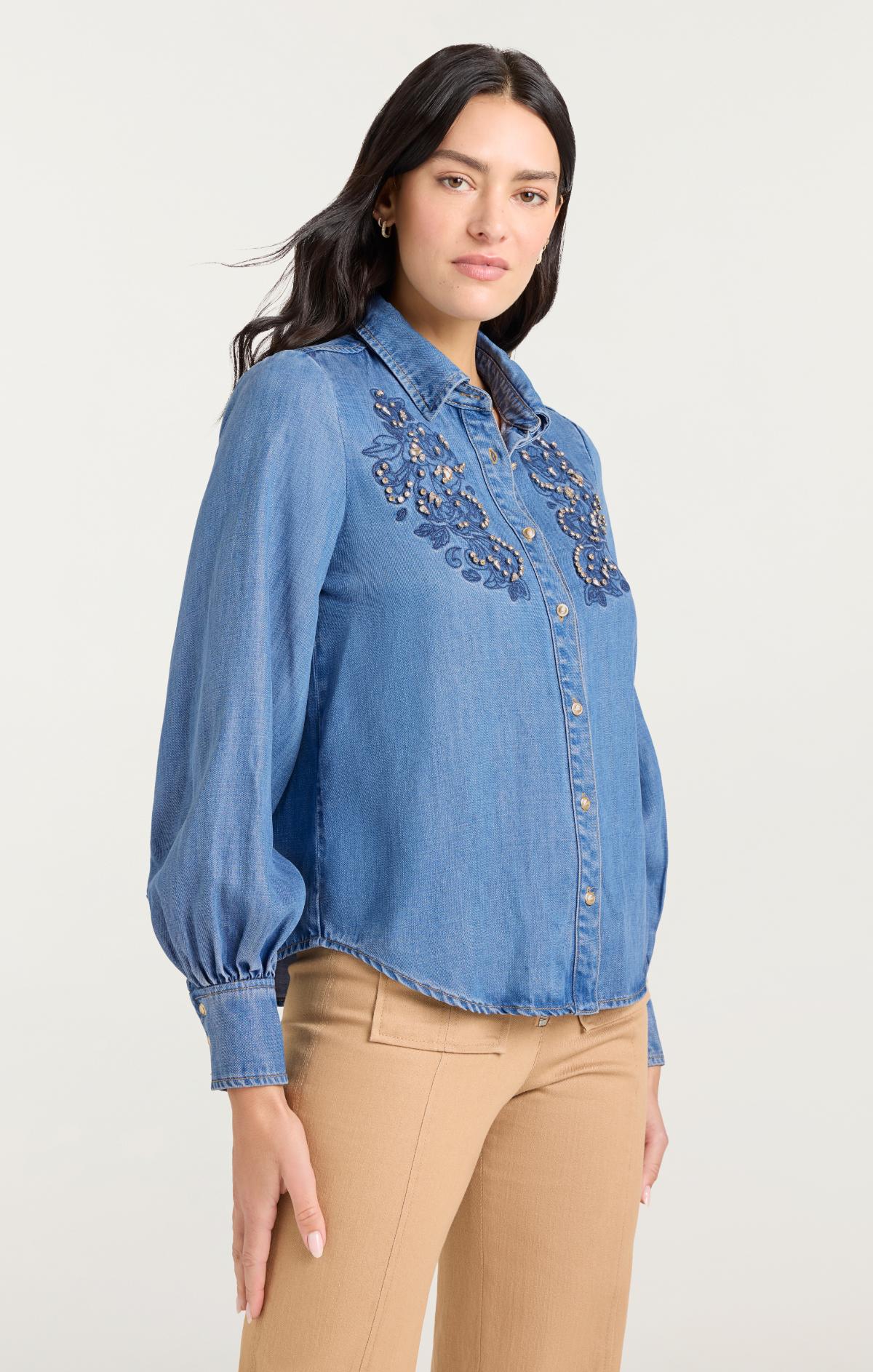 Rhinestone Embellished Juliette Top