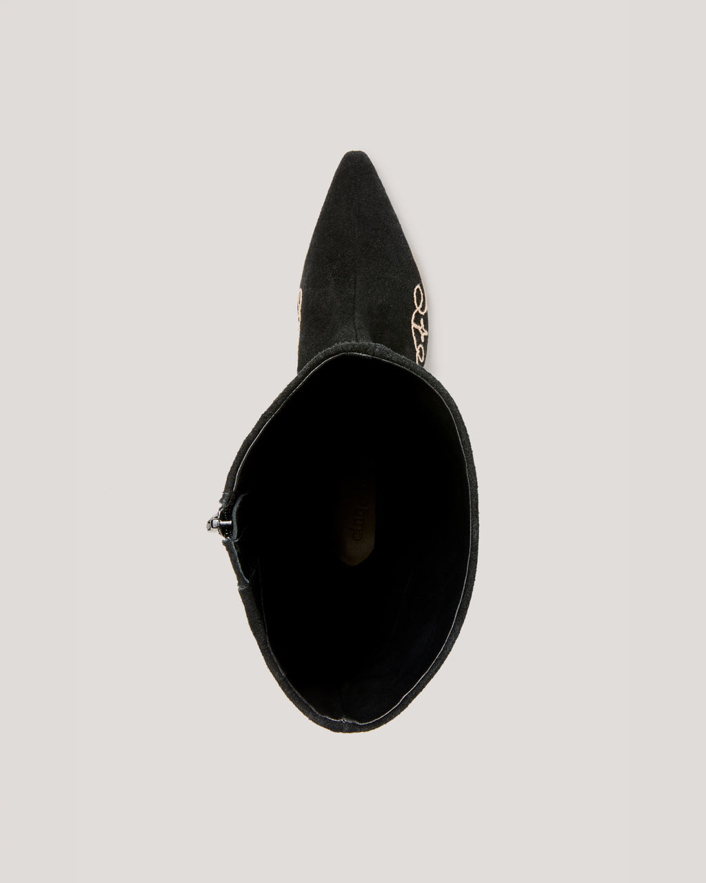 Casey Embroidered Kitten Heel Boot