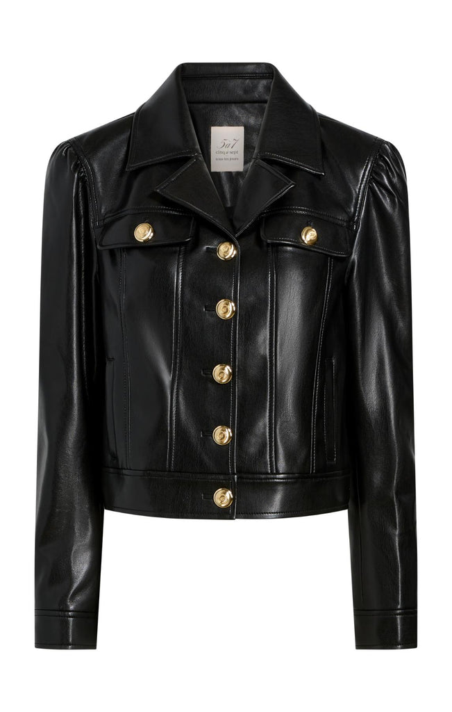 épine leather jacket JAG6481_ZJ8915872Z_VeganLeathe
