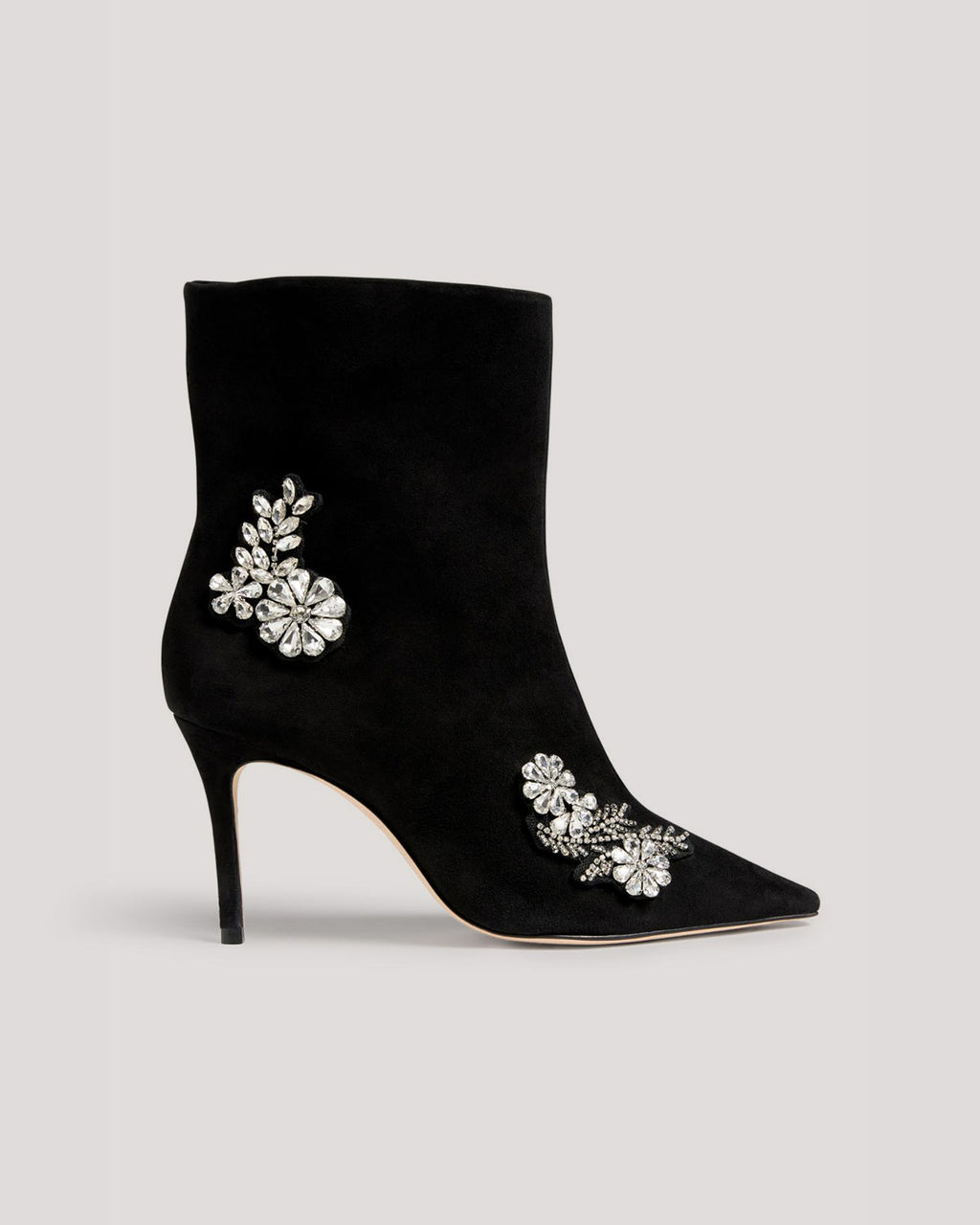 Mia Crystal Applique Ankle Heel