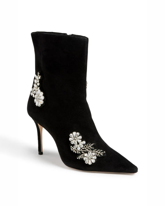 Mia Crystal Applique Ankle Heel