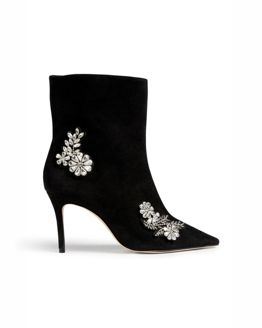 Mia Crystal Applique Ankle Heel