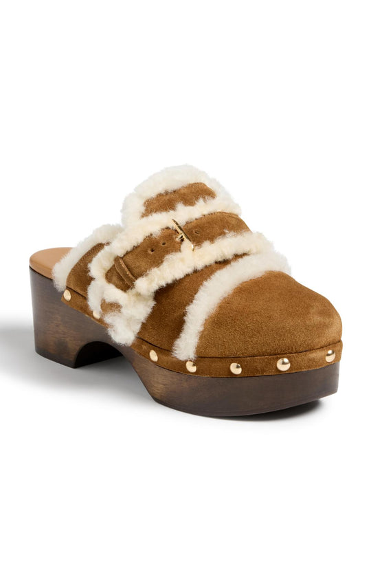 Wrenley Shearling Buckle Platform