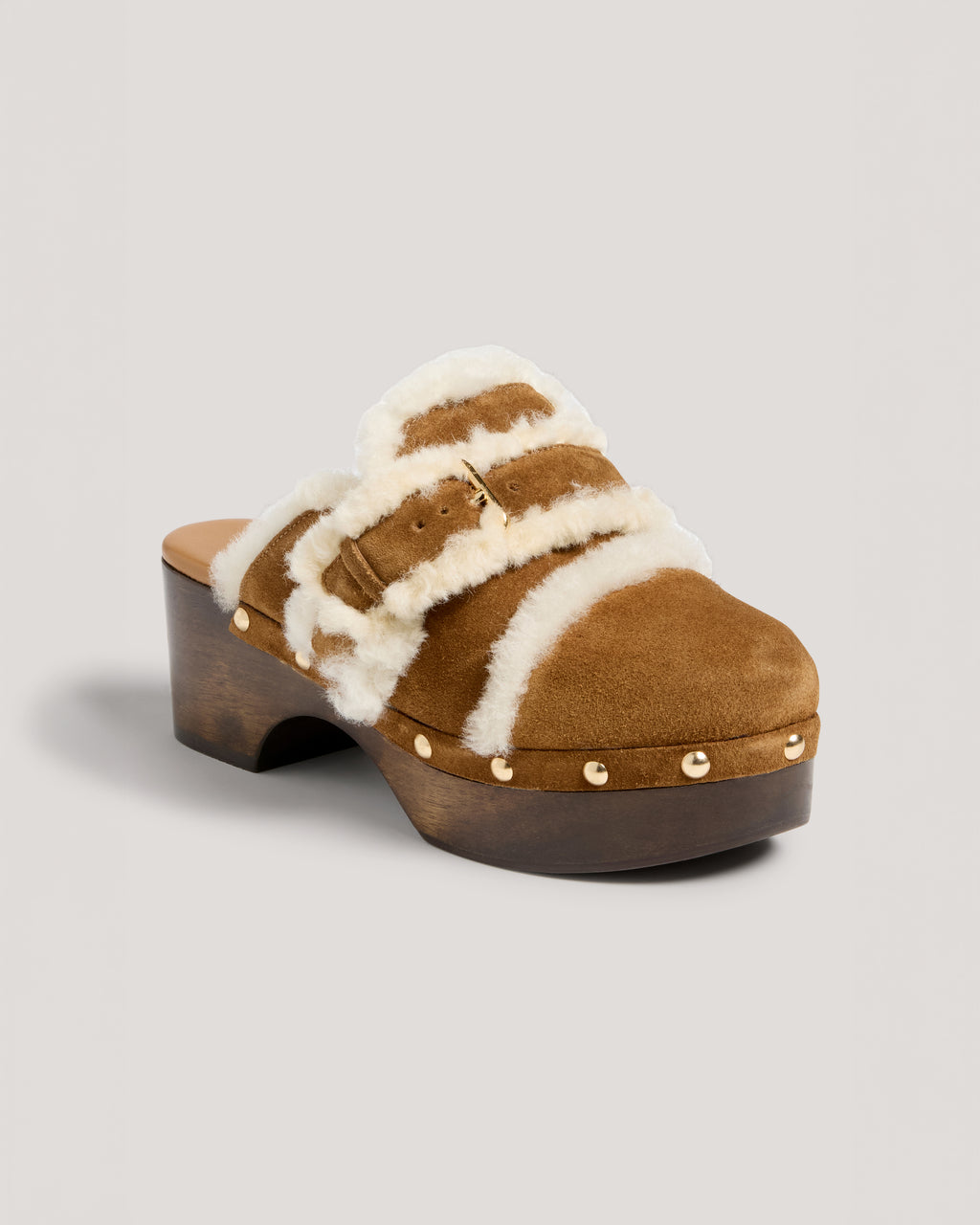 Wrenley Shearling Buckle Platform