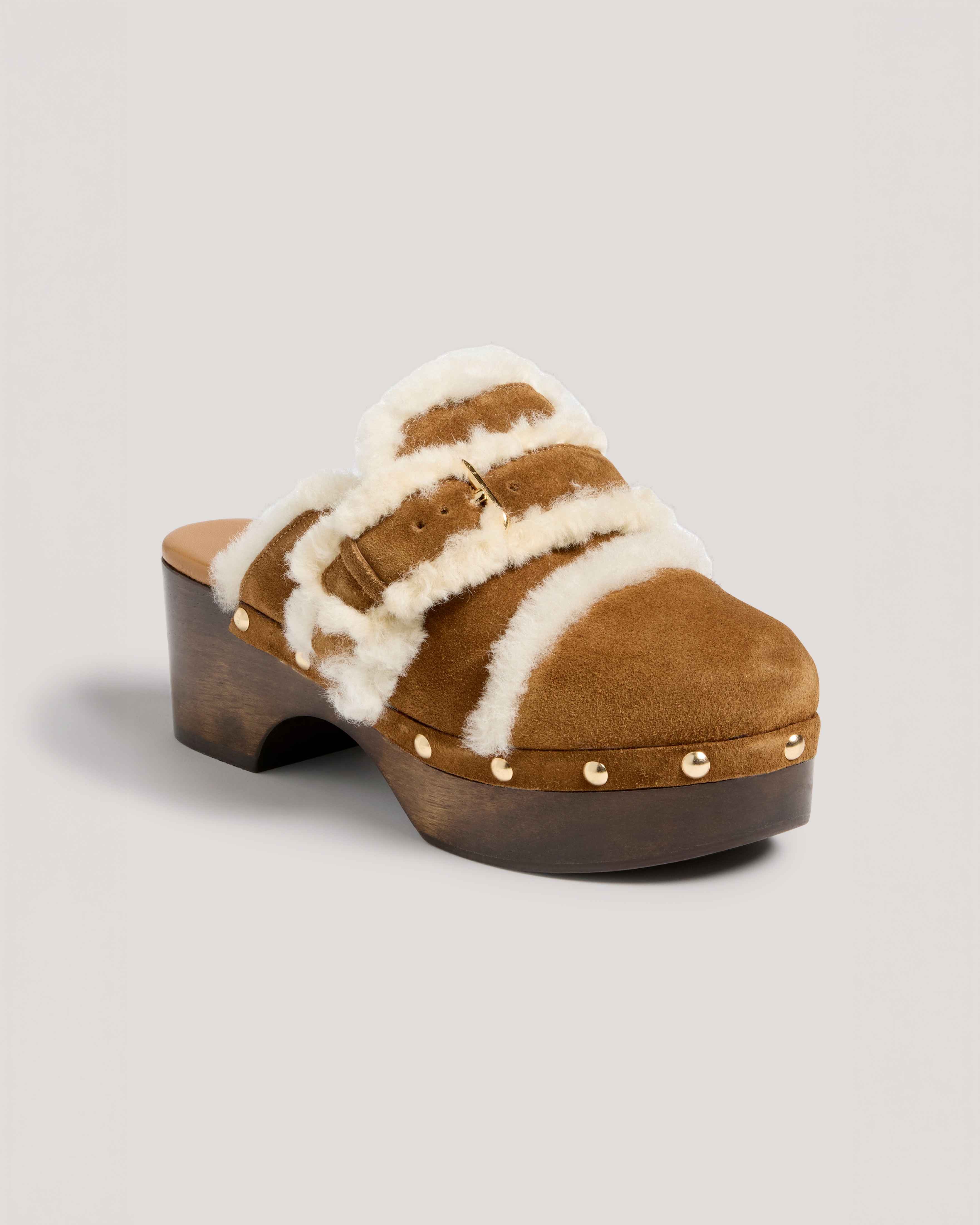 Wrenley Shearling Buckle Platform