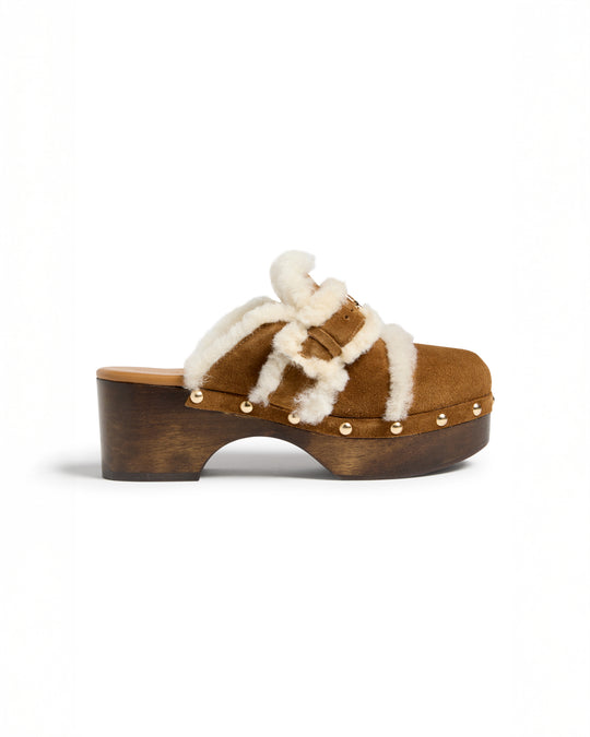 Wrenley Shearling Buckle Platform