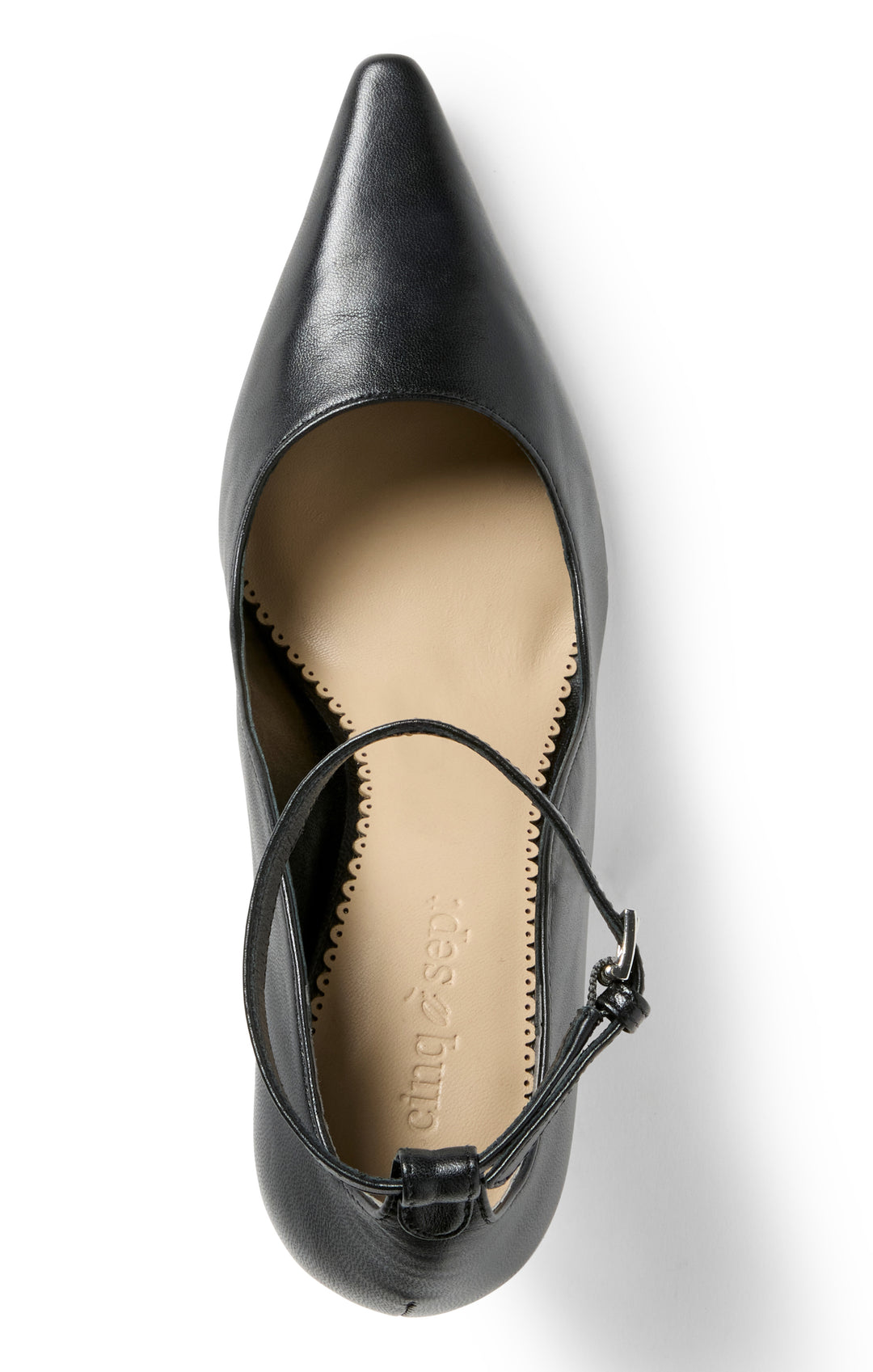 Riley Soft Curve Pointed Toe Ankle Strap Heel – Cinq à Sept