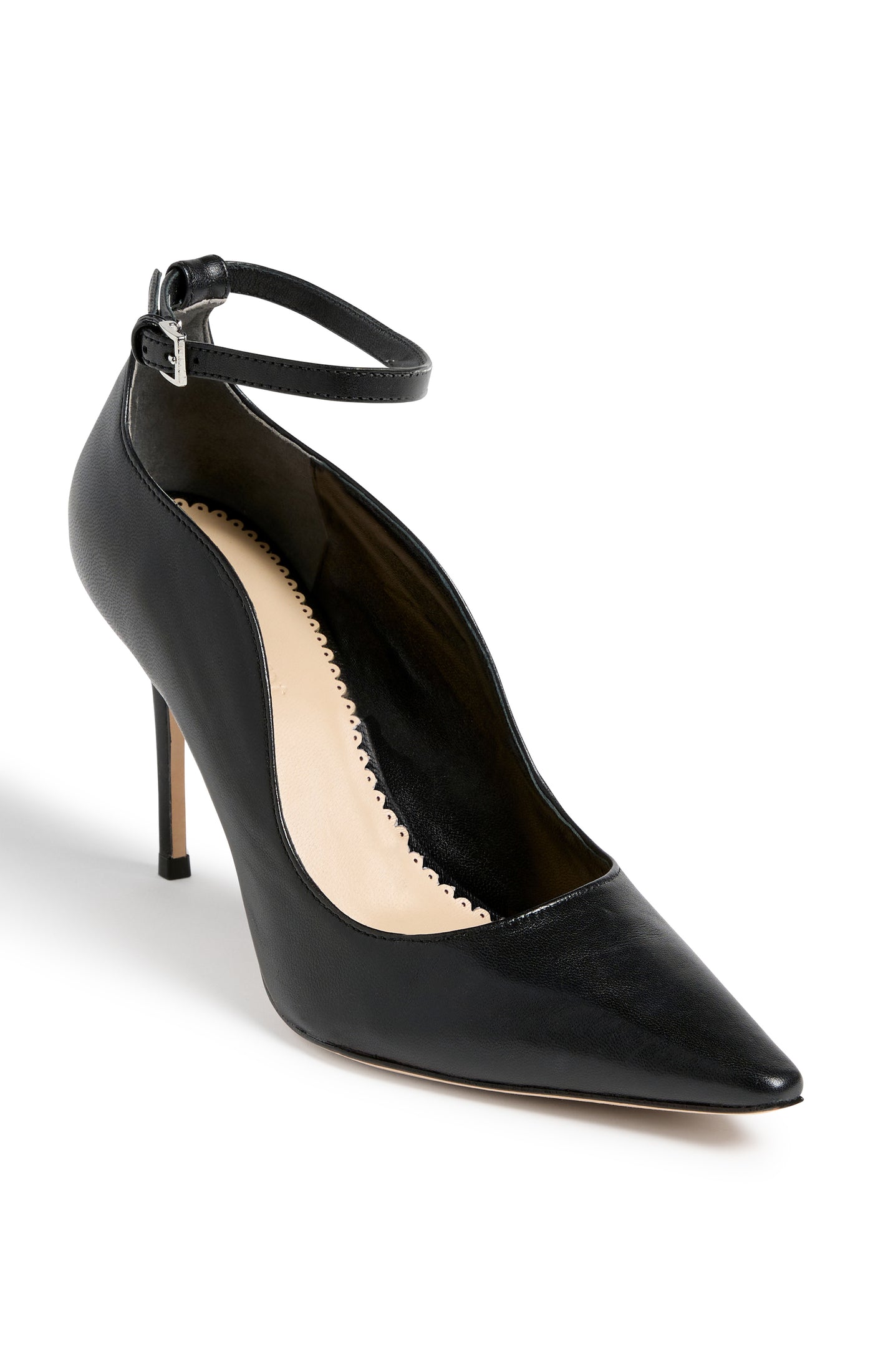 Riley Soft Curve Pointed Toe Ankle Strap Heel – Cinq à Sept