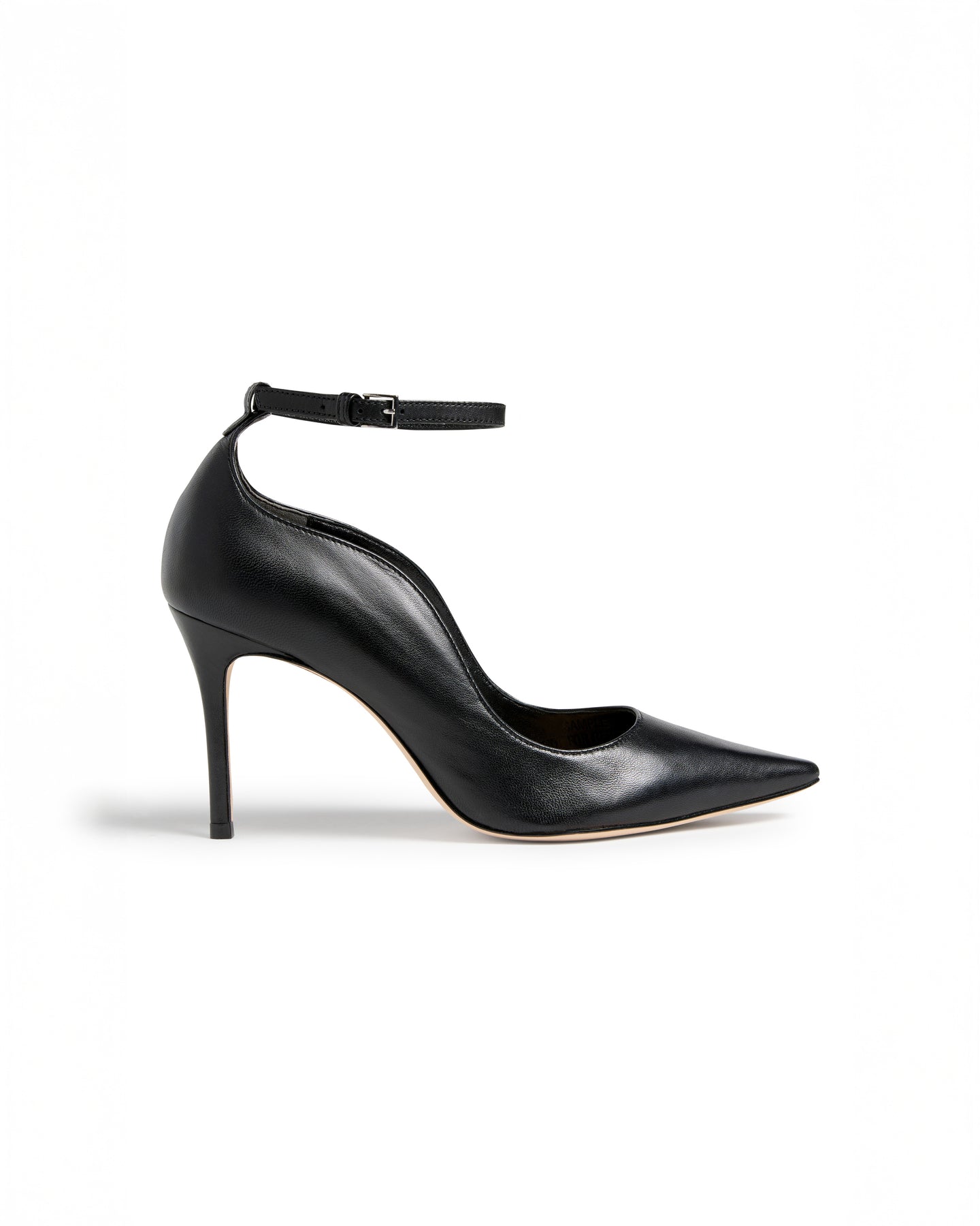 Riley Soft Curve Pointed Toe Ankle Strap Heel – Cinq à Sept