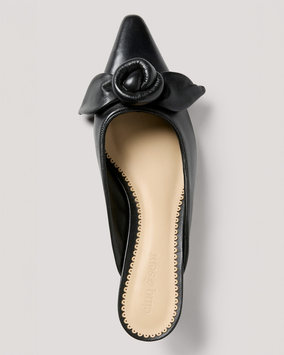 Layla Knotted Rose Kitten Heel