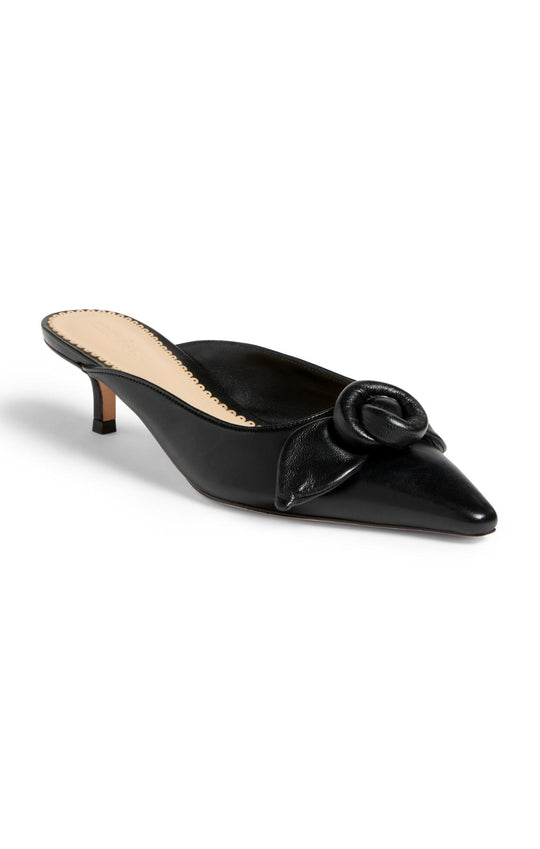 Layla Knotted Rose Kitten Heel