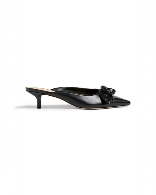 Layla Knotted Rose Kitten Heel