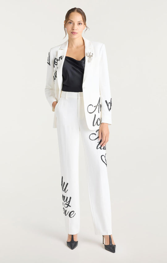 Crushed Sequin Loveletter Karlie Blazer