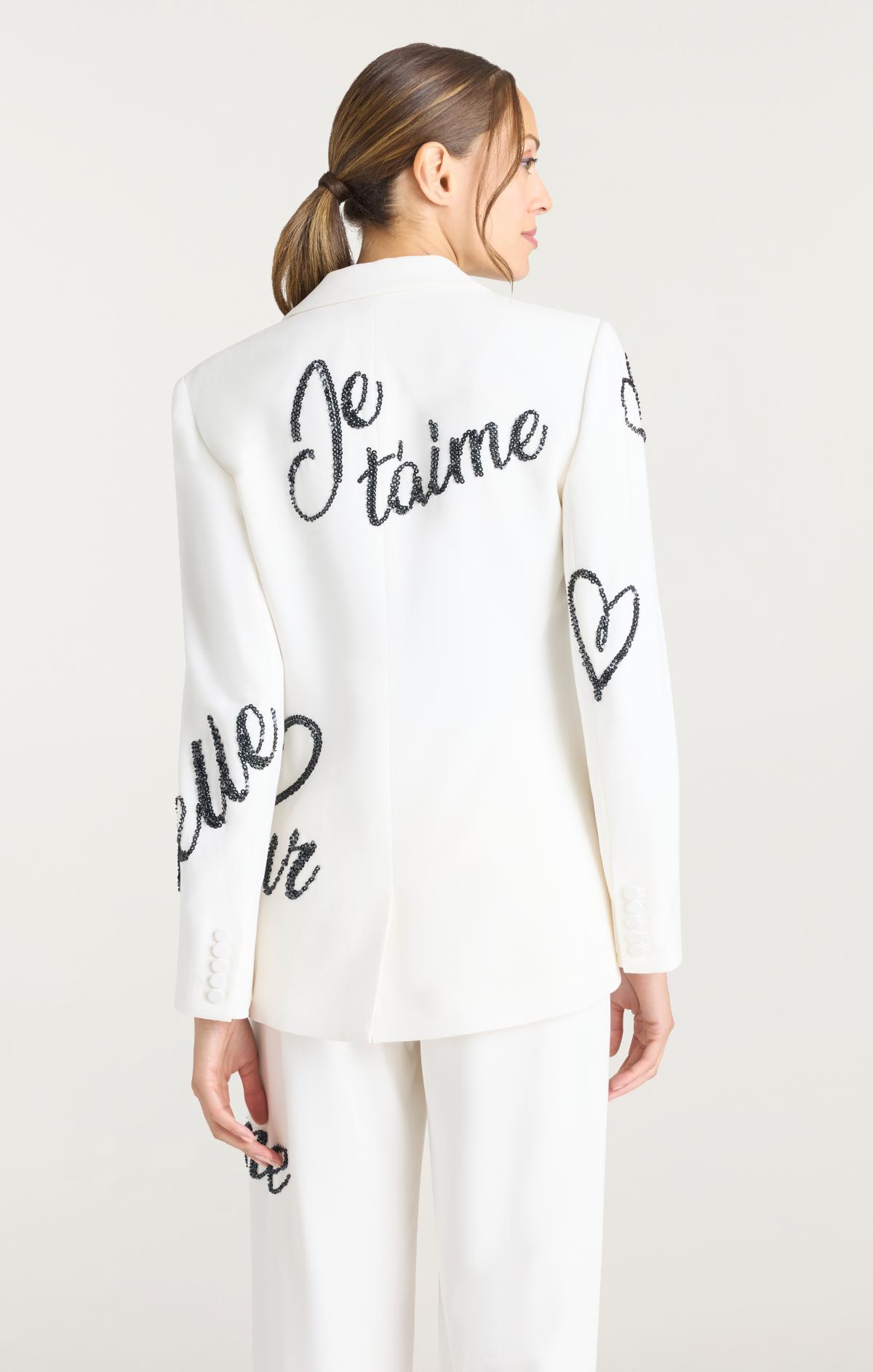 Crushed Sequin Loveletter Karlie Blazer