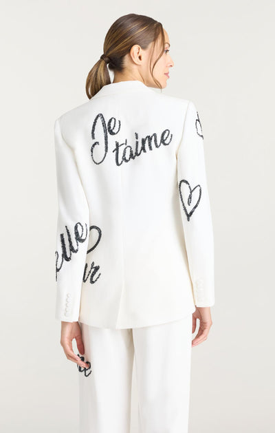 Crushed Sequin Loveletter Karlie Blazer