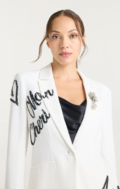 Crushed Sequin Loveletter Karlie Blazer