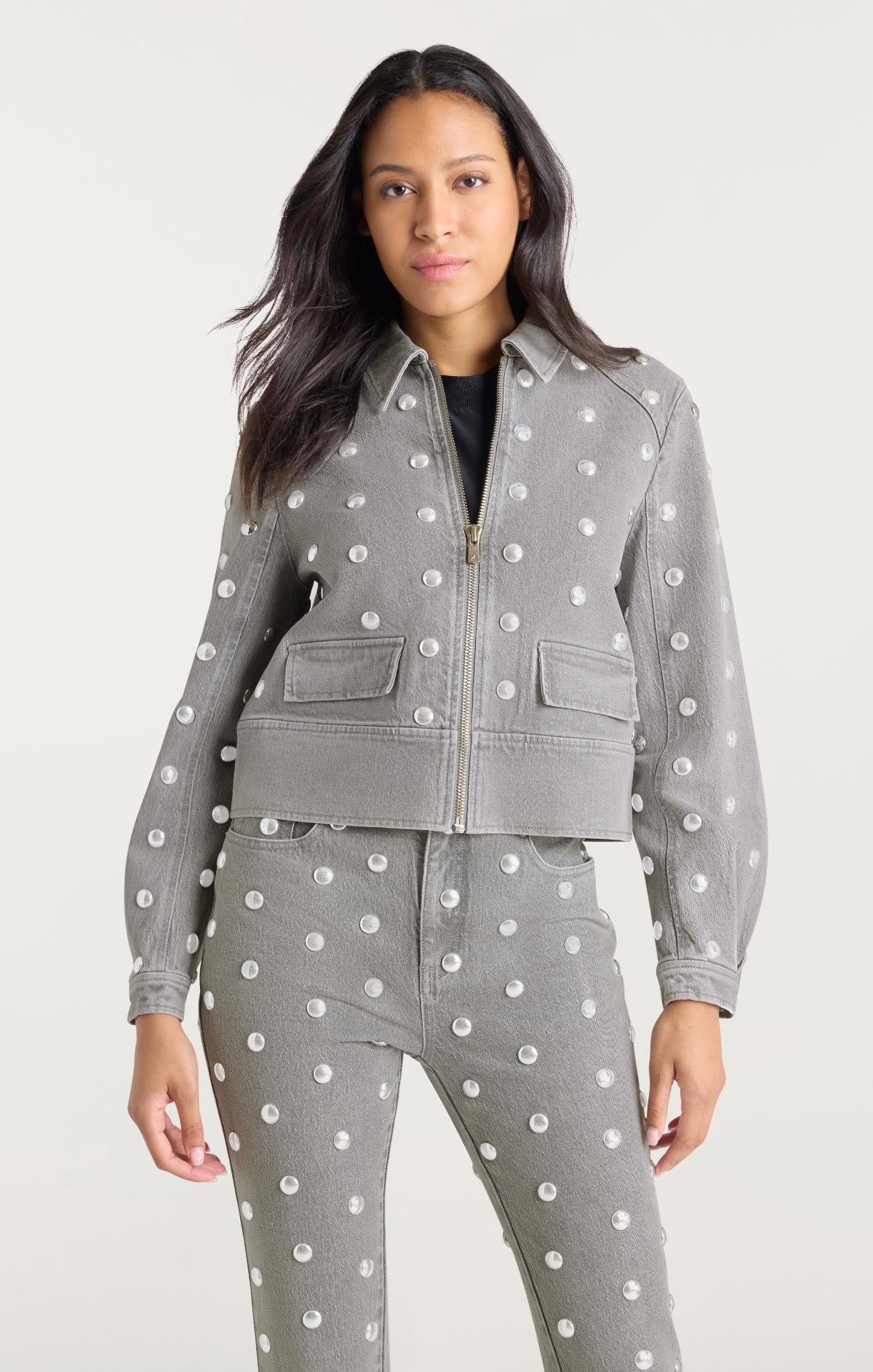 Studded Denim Harriet Jacket