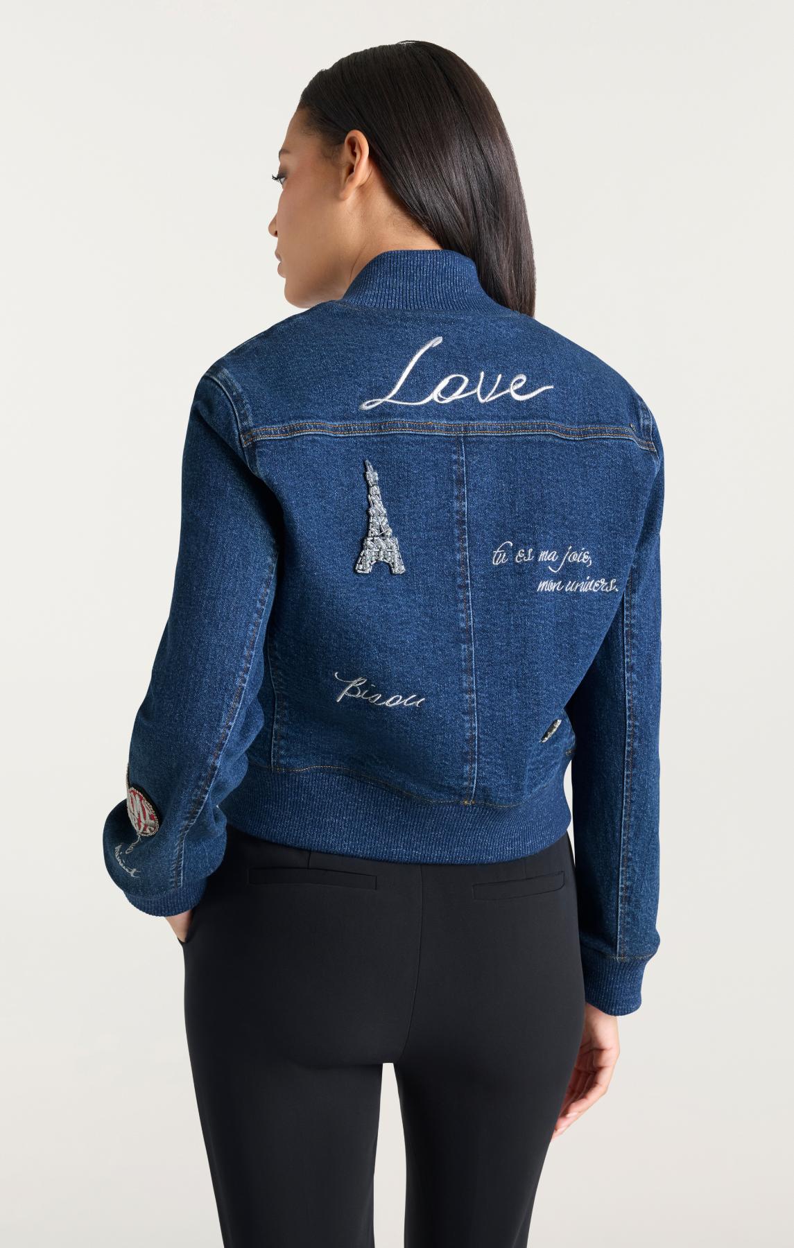 Varsity Denim Dominique Jacket