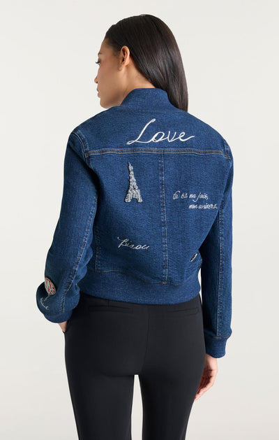 Varsity Denim Dominique Jacket