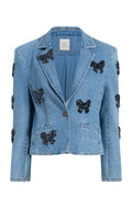 Rhinestone Bow Le Petit Long Sleeve Khloe Jean Blazer