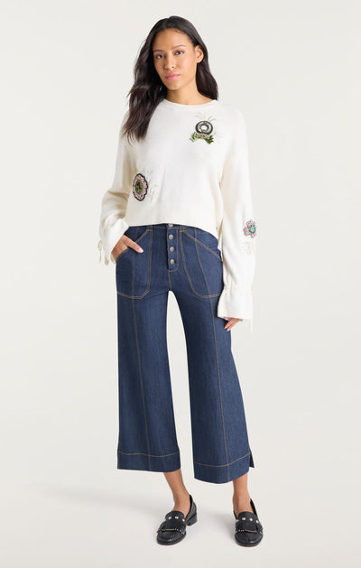 Heritage Rose Patch Tasha Pullover