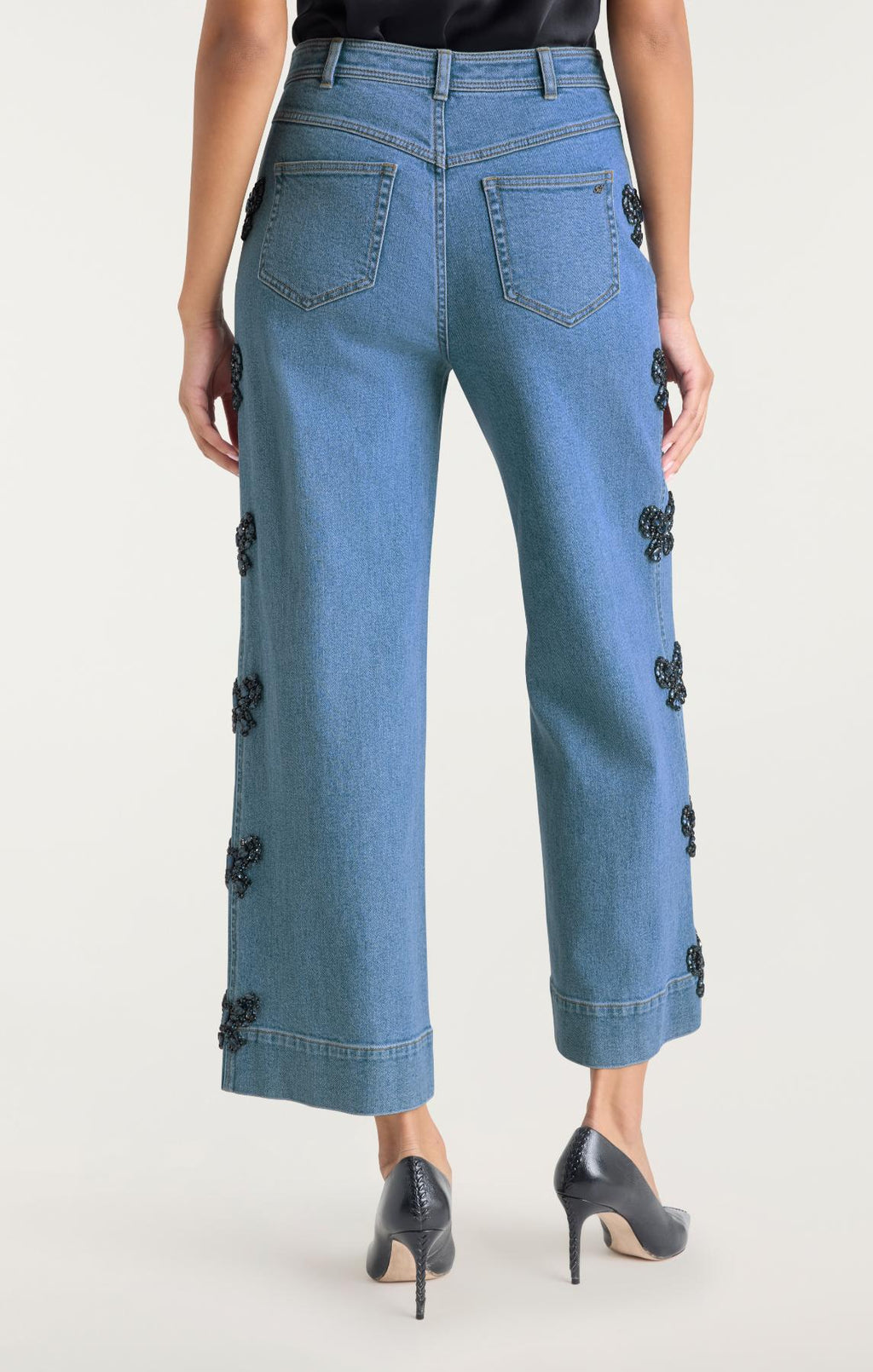 Rhinestone Bow Betsy Jeans