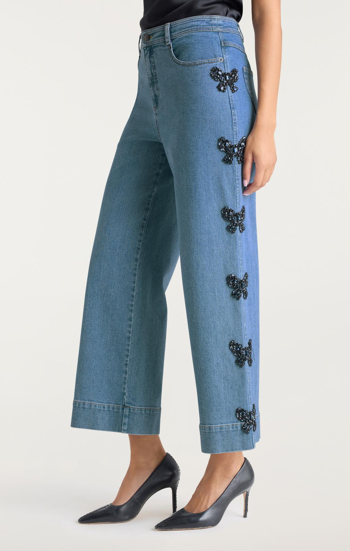 Rhinestone Bow Betsy Pant