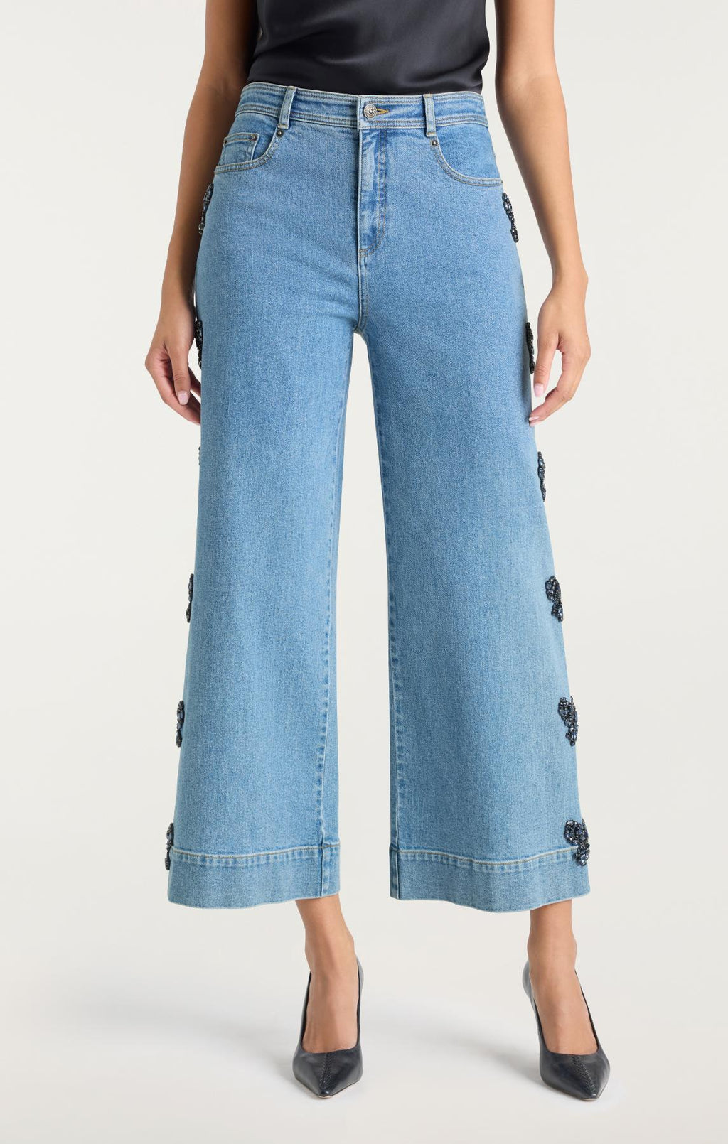 Rhinestone Bow Betsy Jeans