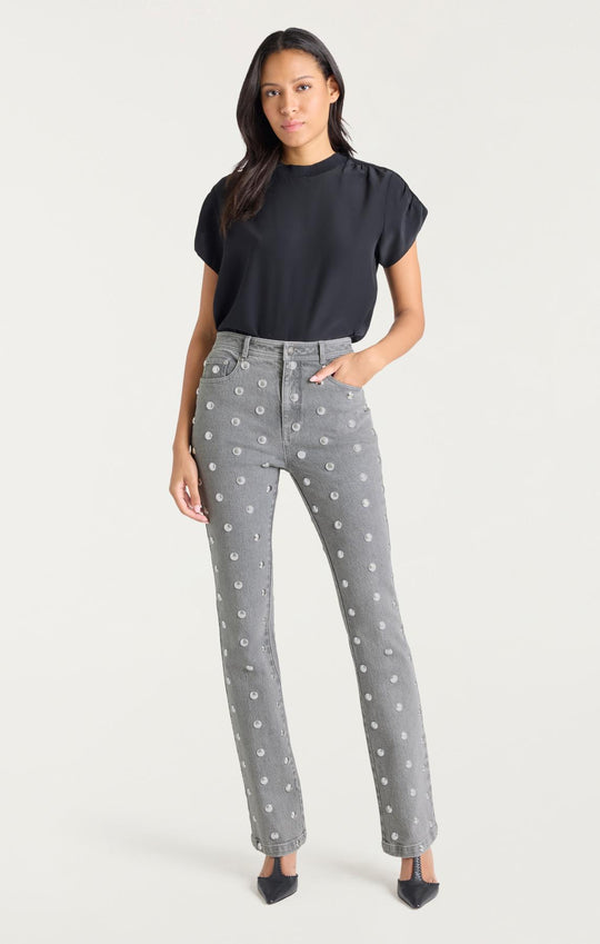 Studded Denim Sammy Pant