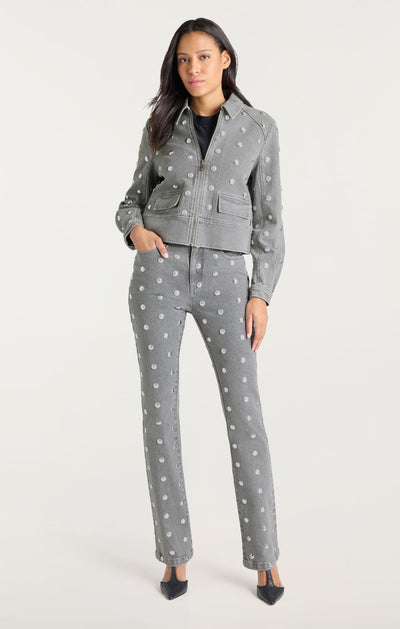 Studded Denim Sammy Pant