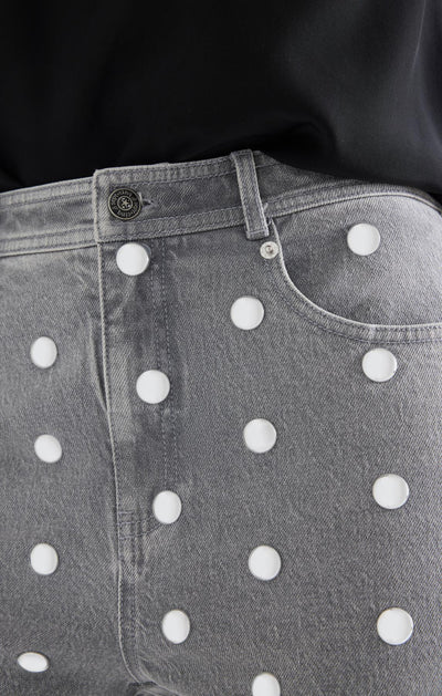Studded Denim Sammy Pant