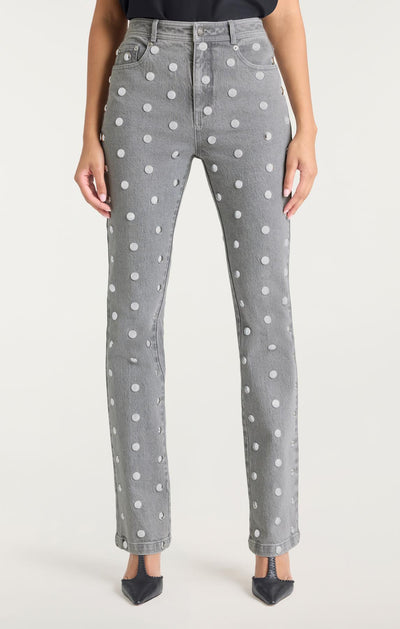 Studded Denim Sammy Pant