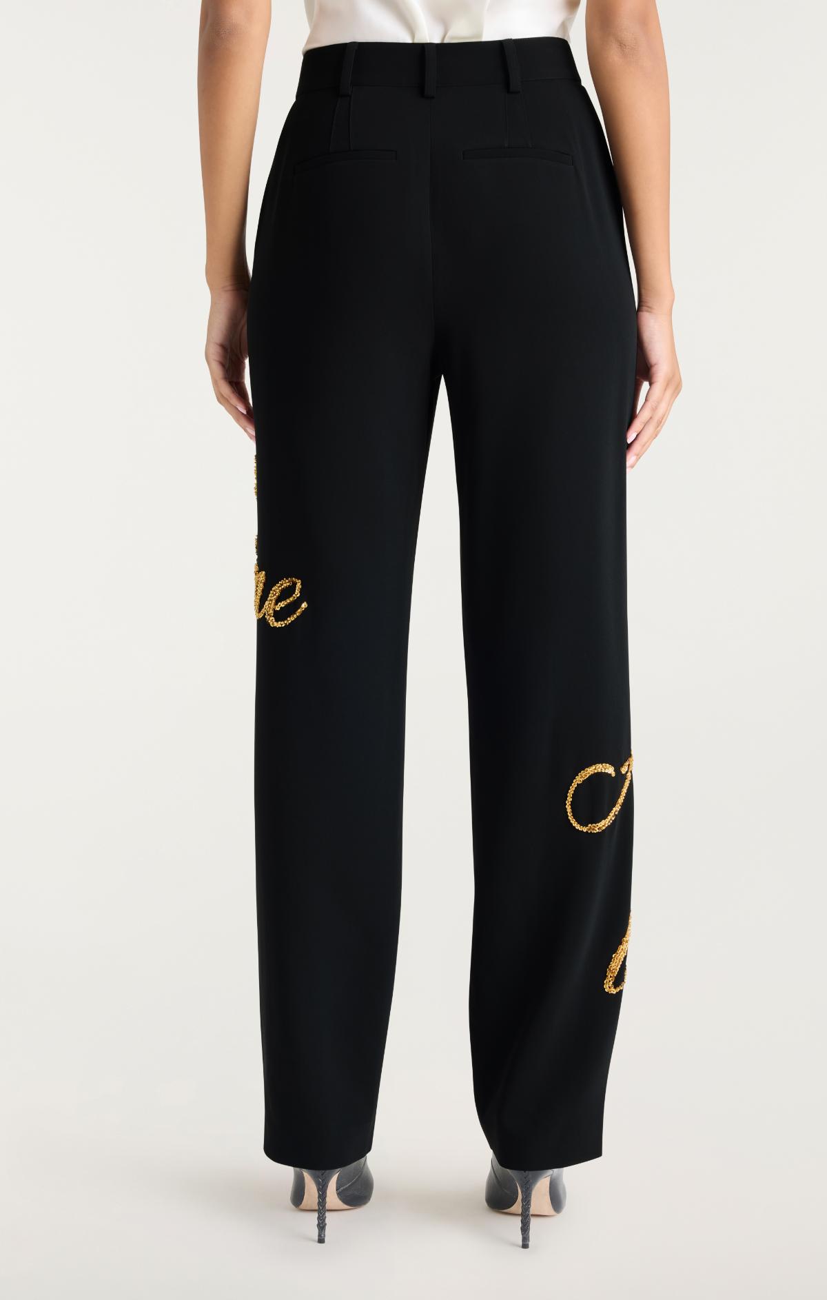 Crushed Sequin Loveletter Collins Pant