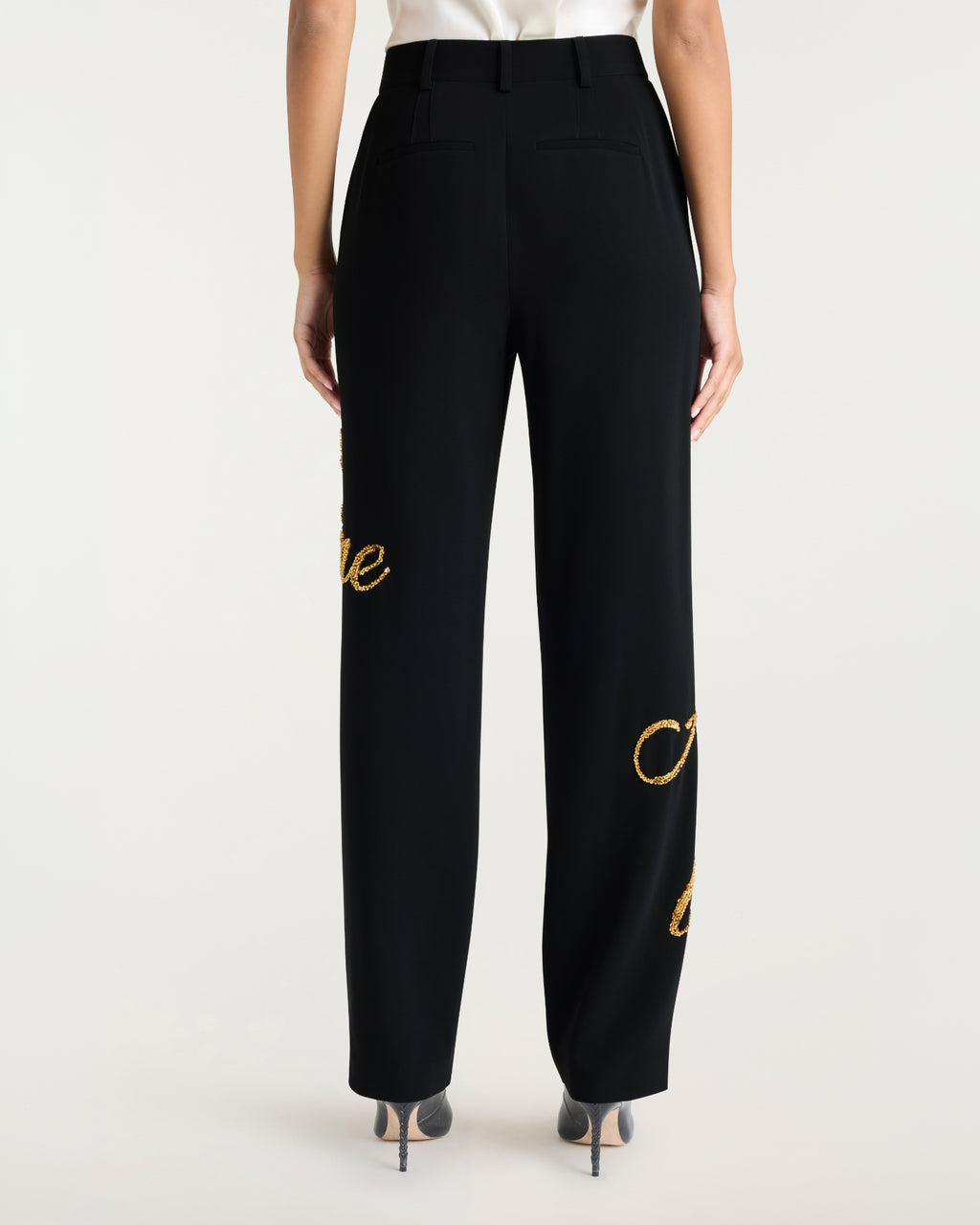 Crushed Sequin Loveletter Collins Pant