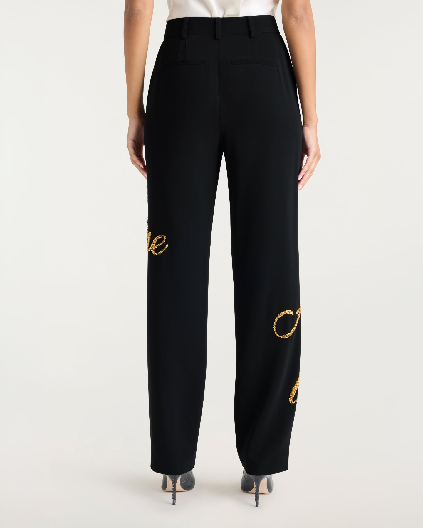 Crushed Sequin Loveletter Collins Pant