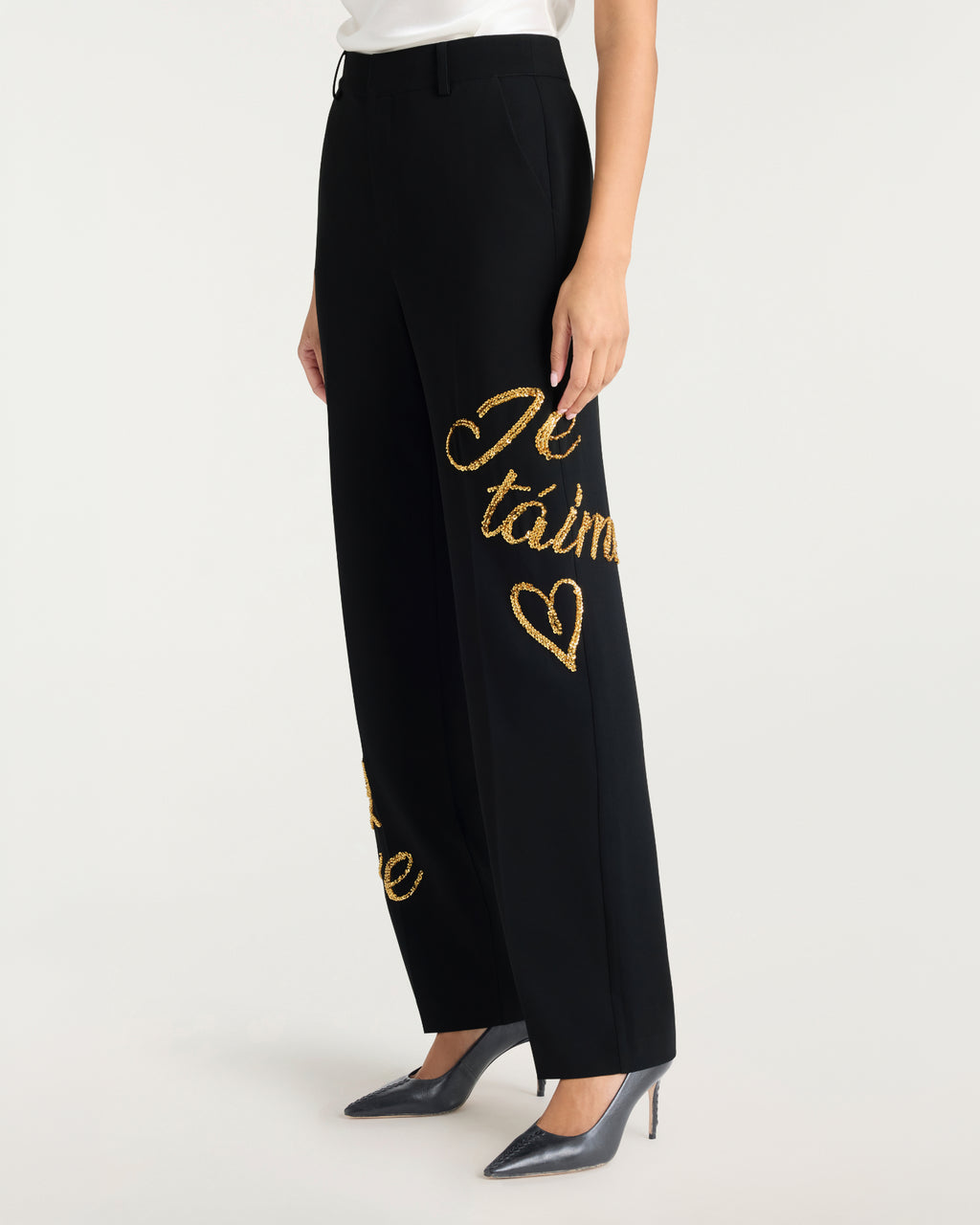 Crushed Sequin Loveletter Collins Pant