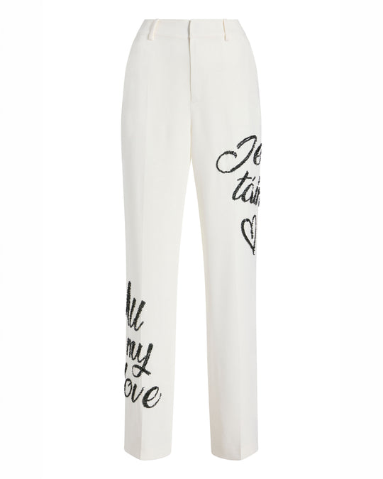Crushed Sequin Loveletter Collins Pant