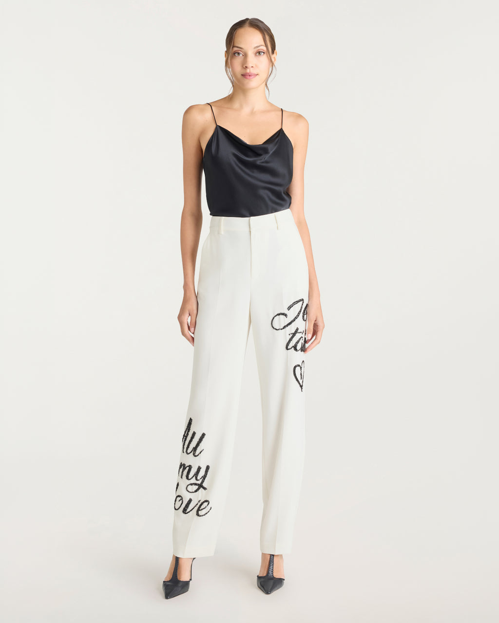 Crushed Sequin Loveletter Collins Pant