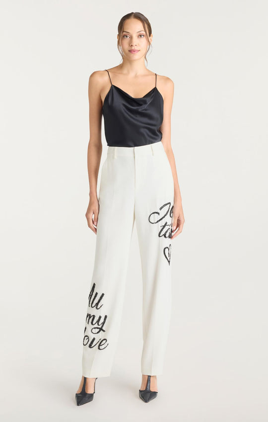 Crushed Sequin Loveletter Collins Pant