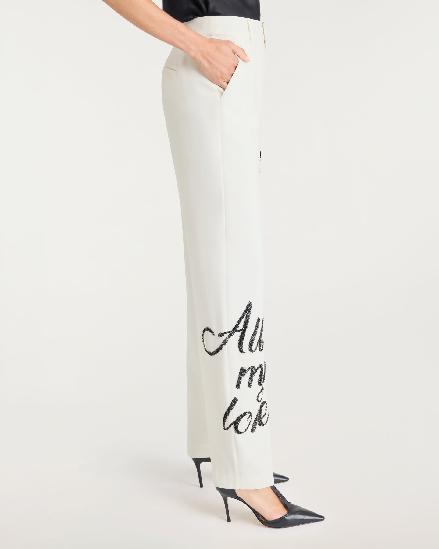 Crushed Sequin Loveletter Collins Pant