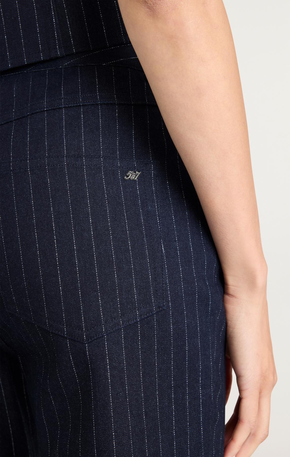 Metallic Pinstripe Shailene Pant