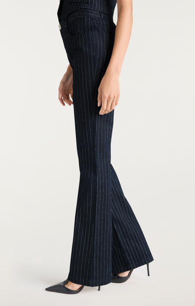 Metallic Pinstripe Shailene Pant
