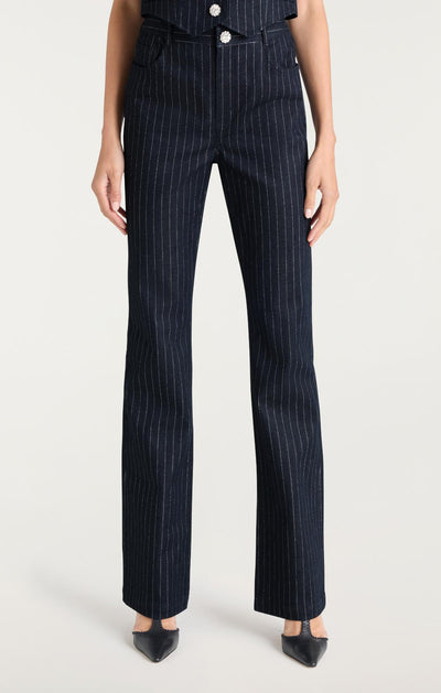 Metallic Pinstripe Shailene Pant