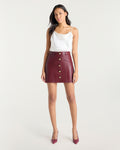 Vegan Leather Claudia Skirt