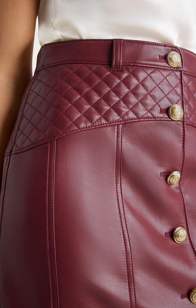 Vegan Leather Claudia Skirt