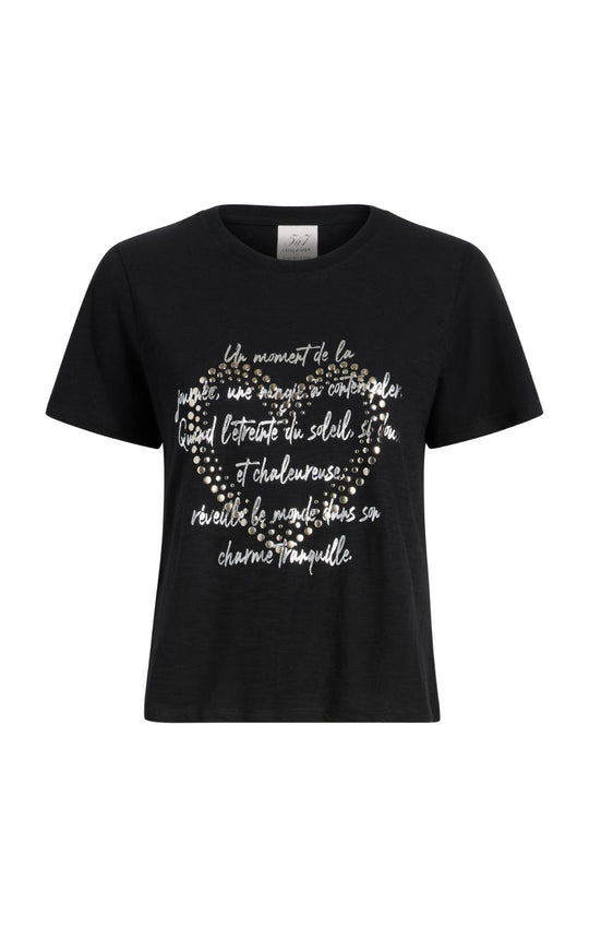 Studded Love Letter Shrunken Tee